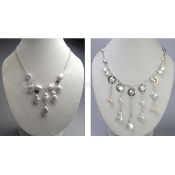  Sterling Silver Pearl Necklace ( Sterling Silver Pearl Necklace)