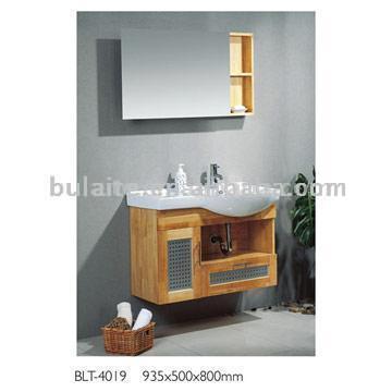  Bathroom Cabinet with Ceramic Basin (Кабинет ванной с керамической бассейне)