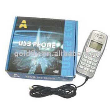  USB VoIP Phone with LCD Display (USB VoIP телефон с ЖК-дисплея)
