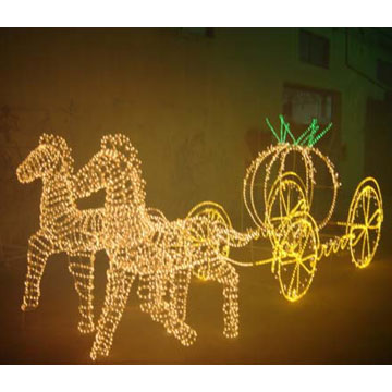  3D LED-Motif Horse & Wagon Lights (3D LED-Мотив Horse & Wagon Lights)