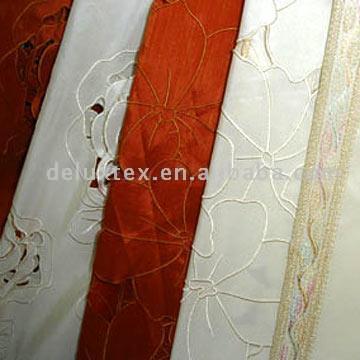  Embroidery Curtain Fabric (Broderie tissu à rideaux)