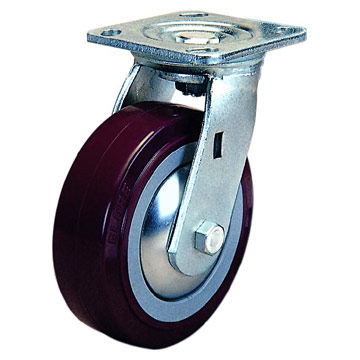  Heavy-Duty PU Castor