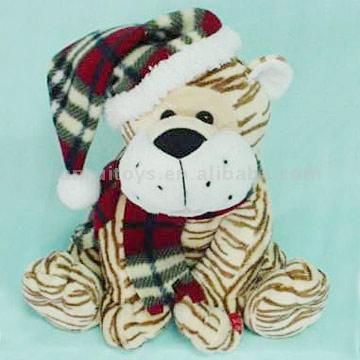  11" Plush Toy (Christmas Dancing Tiger) (11 "Plush Toy (Noël Dancing Tiger))