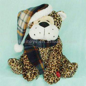  11" Plush Toy (Christmas Leopard) (11 "Plush Toy (Noël Leopard))