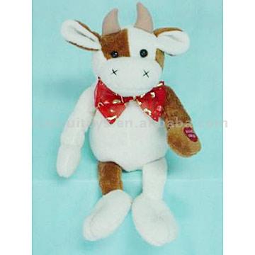  8" Plush Toy (Valentine Dancing Cow) (8 "Plush Toy (Valentine Dancing Cow))