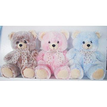 15" Plush 3 Asst Big Cuddle Bears With Ribbon (15 "Plush 3 Asst Big Cuddle Bears Mit Ribbon)