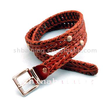  Genuine Leather Belt with Metal Buckle (Подлинное кожаный пояс с пряжкой металл)
