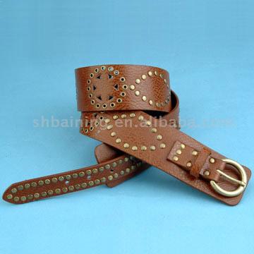 PU Leather Belt with Metal Buckle (ПУ кожаный пояс с пряжкой металл)