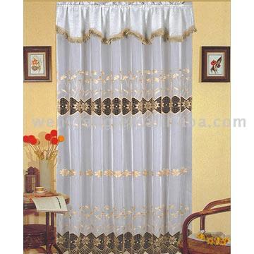  Water Soluble Embroidered Window Curtain ( Water Soluble Embroidered Window Curtain)