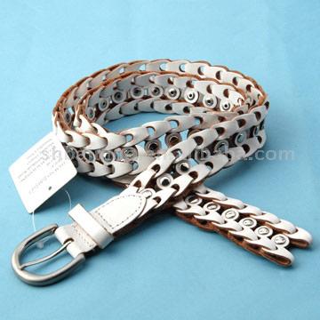  PVC Leather Belt with Metal Buckle (ПВХ кожаный пояс с пряжкой металл)