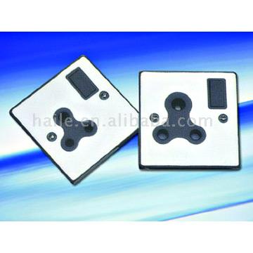  5A/15A l Gang Switch Round-Pin Sockets (5A/15A l Gang Switch Round-Pin Sockel)