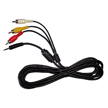  3rca to 1 Solid Plug Cable ( 3rca to 1 Solid Plug Cable)