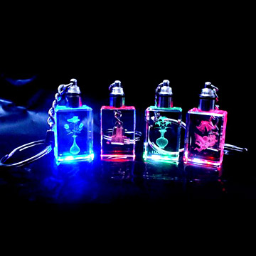  LED Light Crystal Key Chains ( LED Light Crystal Key Chains)