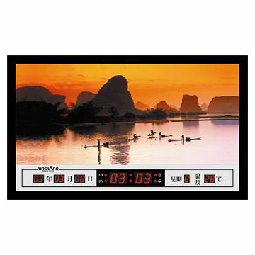  56 x 34cm Flying Birds Picture LED Computer Calendar (TL-B5601) ( 56 x 34cm Flying Birds Picture LED Computer Calendar (TL-B5601))