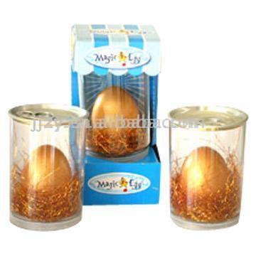  Magic Golden Eggs in Transparent Plastic Cans (Magic золотые яйца в прозрачной пластиковой банки)