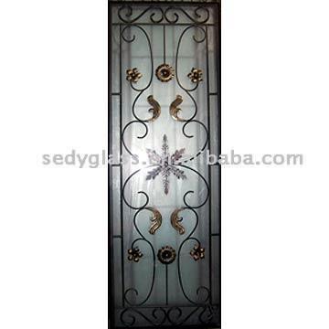  Wrought Iron Decorative Glass (Eisen Dekorglas)