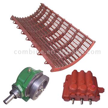 Concaves, Wobble Box/Knife Drive Case and Three-Spool Control Valve (Konkave, Wobble Box / Knife Drive Case und Drei-Spool Control Valve)