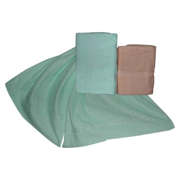  Plain-Dyed Bath Towels with Dobby Border ( Plain-Dyed Bath Towels with Dobby Border)