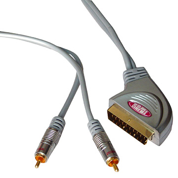  Scartt to 2RCA Cable (Metal) ( Scartt to 2RCA Cable (Metal))