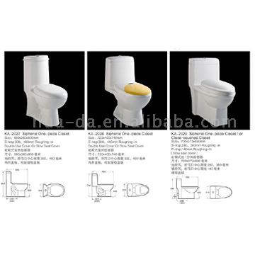  One-Piece Toilet (KA-2027, KA2028, KA2029) (One-Piece Toilet (KA 027, KA2028, KA2029))
