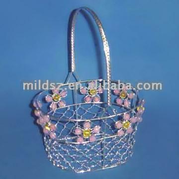  Beaded Wire Basket (Бисерные проволочную корзину)