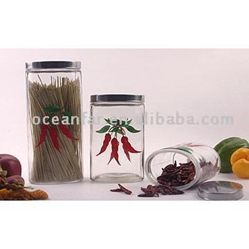  Glass Jars with S/S Lids ( Glass Jars with S/S Lids)