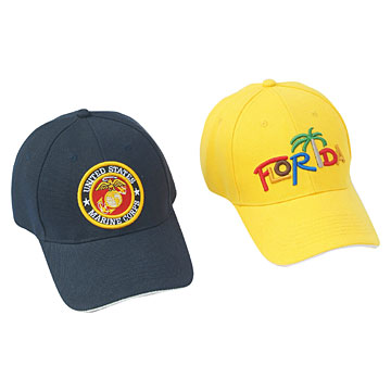  6-Panel Baseball Caps with Embroidery ( 6-Panel Baseball Caps with Embroidery)