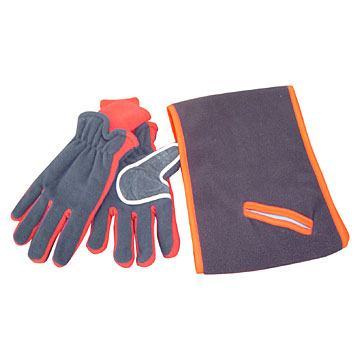  Polar Fleece Scarf and Gloves ( Polar Fleece Scarf and Gloves)