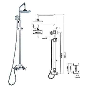  Raining Shower Set