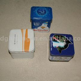  Tea Tin, Caddy, Black Tea Tin (Teedose, Caddy, Schwarzer Tee Zinn)