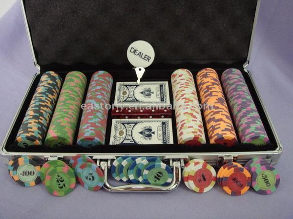  10g Aurora Brand Real Clay 300pc Poker Chips Set (10g Aurora марки Real Clay 300PC Покерные фишки Установить)