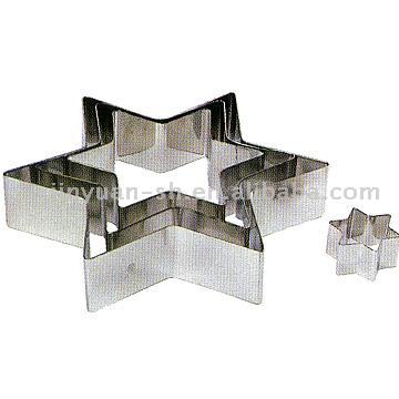  Stainless Steel Star-Shaped Mousse Mould (Acier inoxydable en forme d`étoile Mousse Mould)