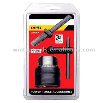  Double Blister Drill Chuck Heads And Keys Set ( Double Blister Drill Chuck Heads And Keys Set)