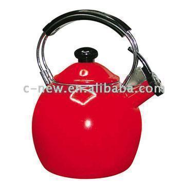  2.6L Enamel Whistling Kettle