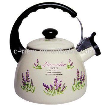  2.5L Enamel Whistling Kettle