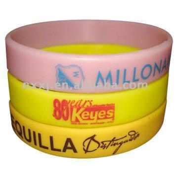  Silicone Bracelets with Imprinted Logo (Silicone Bracelets avec Imprinted Logo)