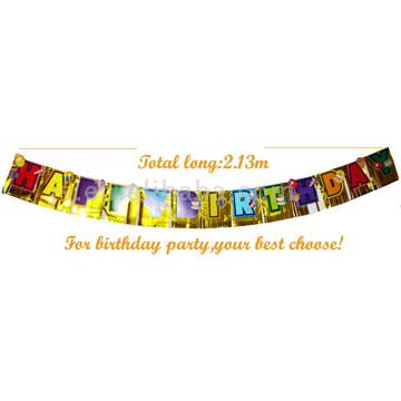  Birthday Party Paper Banner (Birthday Party бумаги Баннер)