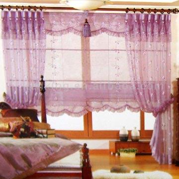  Organza Embroidery Curtain (Organza broderie rideau)
