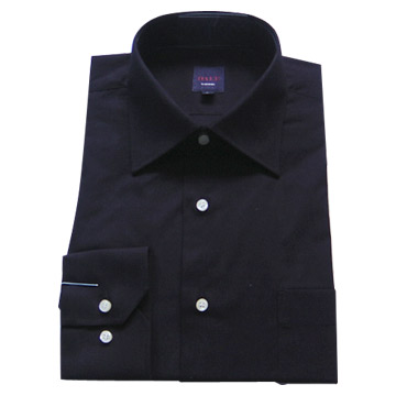  Men`s Cotton Solid Shirt ( Men`s Cotton Solid Shirt)