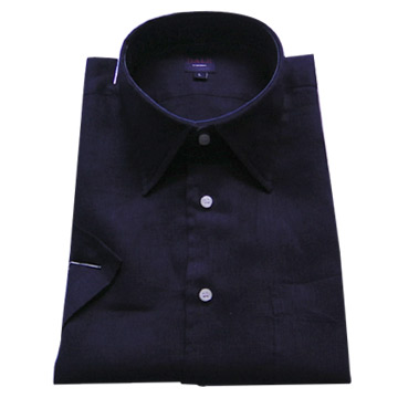  Men`s Linen Shirt (Short Sleeves) ( Men`s Linen Shirt (Short Sleeves))