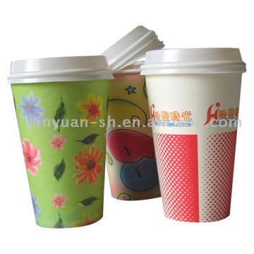  Paper Drink Cups (with Lids) (Бумага Drink кубков (с крышками))