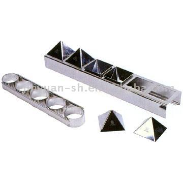  Stainless Steel Pyramid-Shaped Mousse Molds ( Stainless Steel Pyramid-Shaped Mousse Molds)