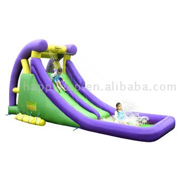  Water Slide Twin and Electric Blower ( Water Slide Twin and Electric Blower)