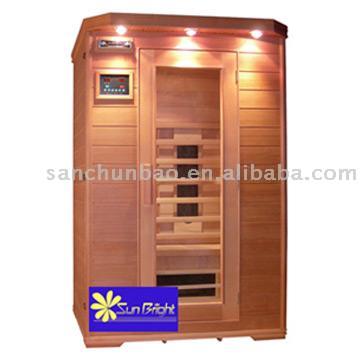  Sunbright Infrared Sauna Cabin with 2 Person Super Deluxe Model (SCB-002SL) (Sunbright Инфракрасная сауна кабина с 2-х человек "Супер люкс" Модель (SCB-002SL))