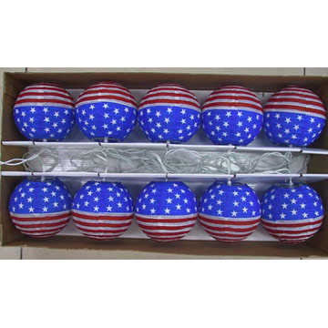  Christmas Paper Lantern String Lights