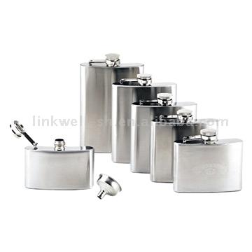  Stainless Steel Hip Flasks ( Stainless Steel Hip Flasks)