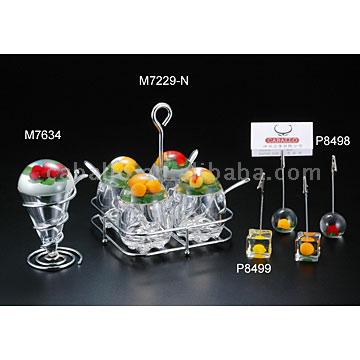 Acrylic Jam Jar, Jam Jar Set, Memo Clips (Acryl Jam Jar, Jam Jar-Set, Memo-Clips)