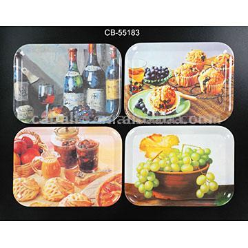  Melamine Trays (Melamin-Tabletts)