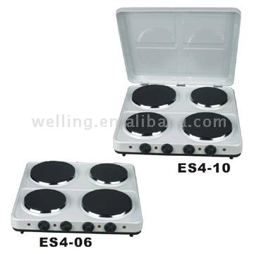  Electric Stove with Four Burner Hot Plates (Poêle électrique avec quatre brûleurs Plaques)