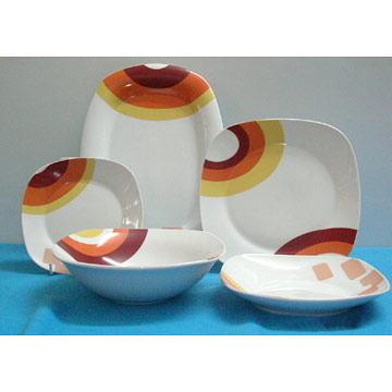  20pc Square Super White Dinner Set (20PC площади Super White Dinner Set)